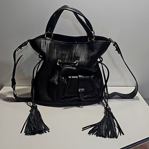 Lancel black leatger bag NWOT,  never wore,in original dust bag,